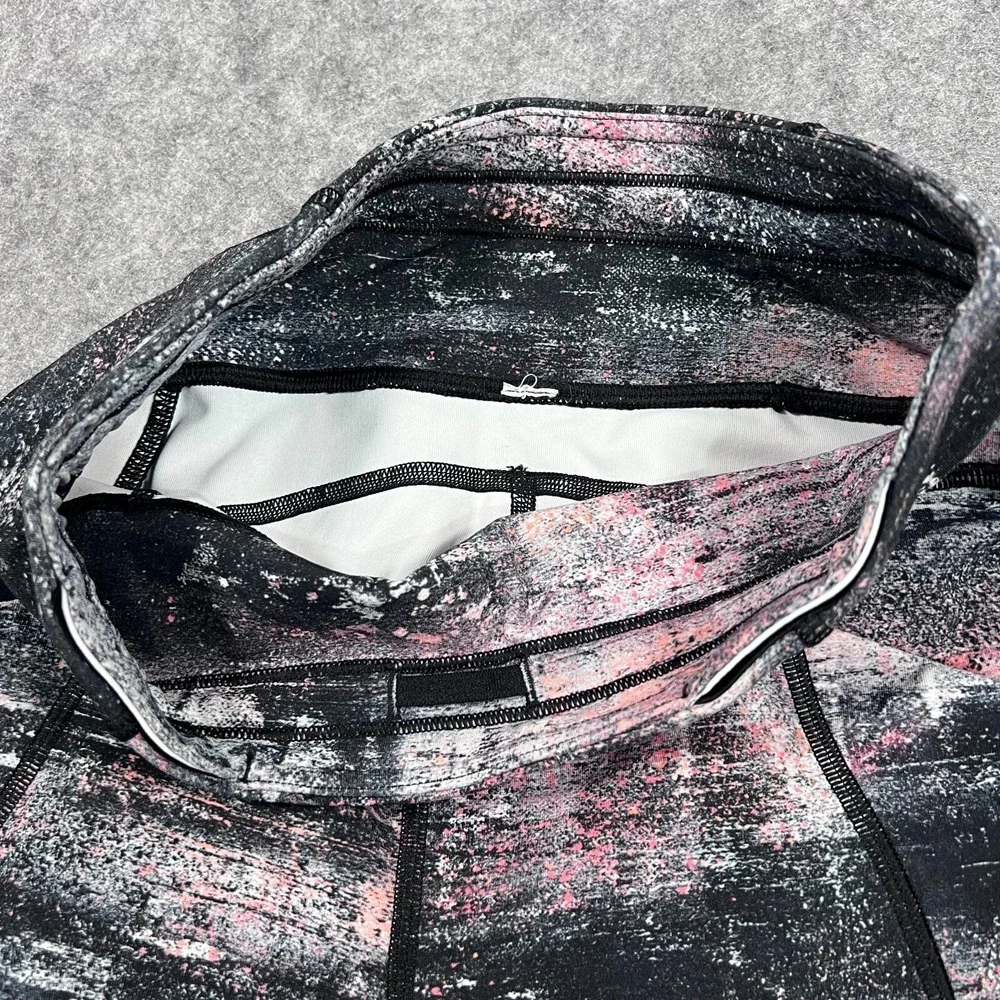Lululemon‎ Athletica Azurite Poppy Coral Time To Sweat Crop Women's Size 4